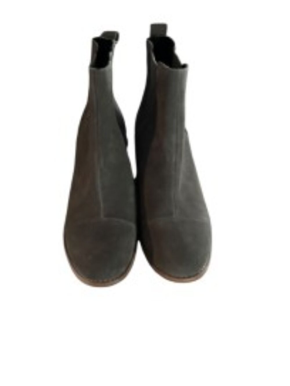 TOMS Esme Suede Chelsea Boots in Tarmac Olive 8 - Picture 3 of 6